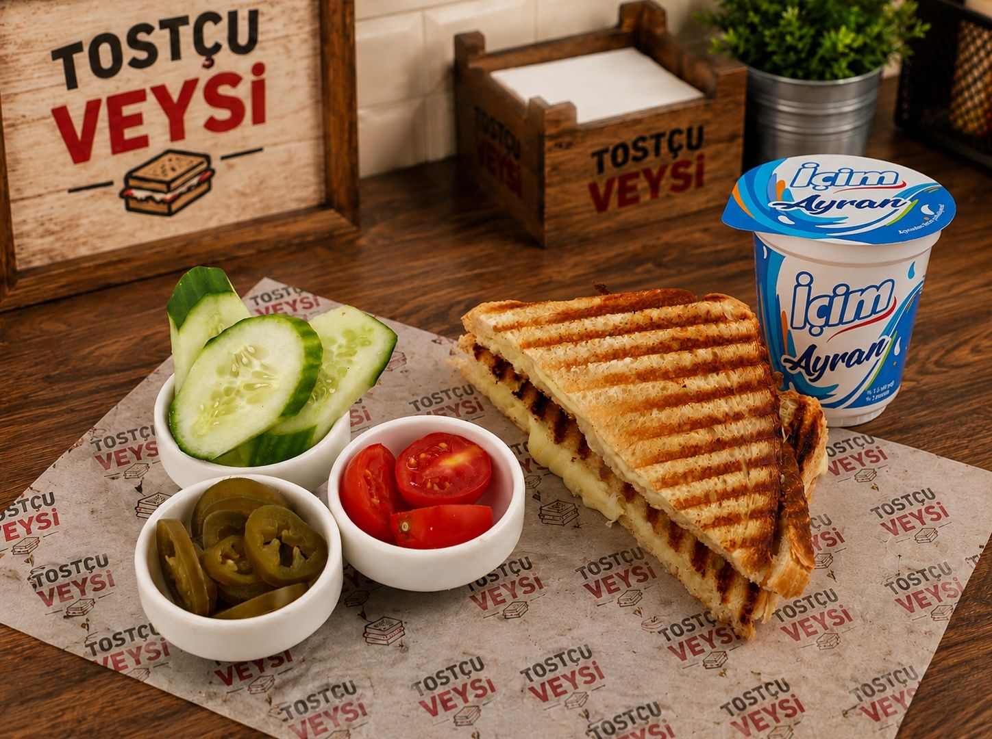 Kaşarlı Tost Menü