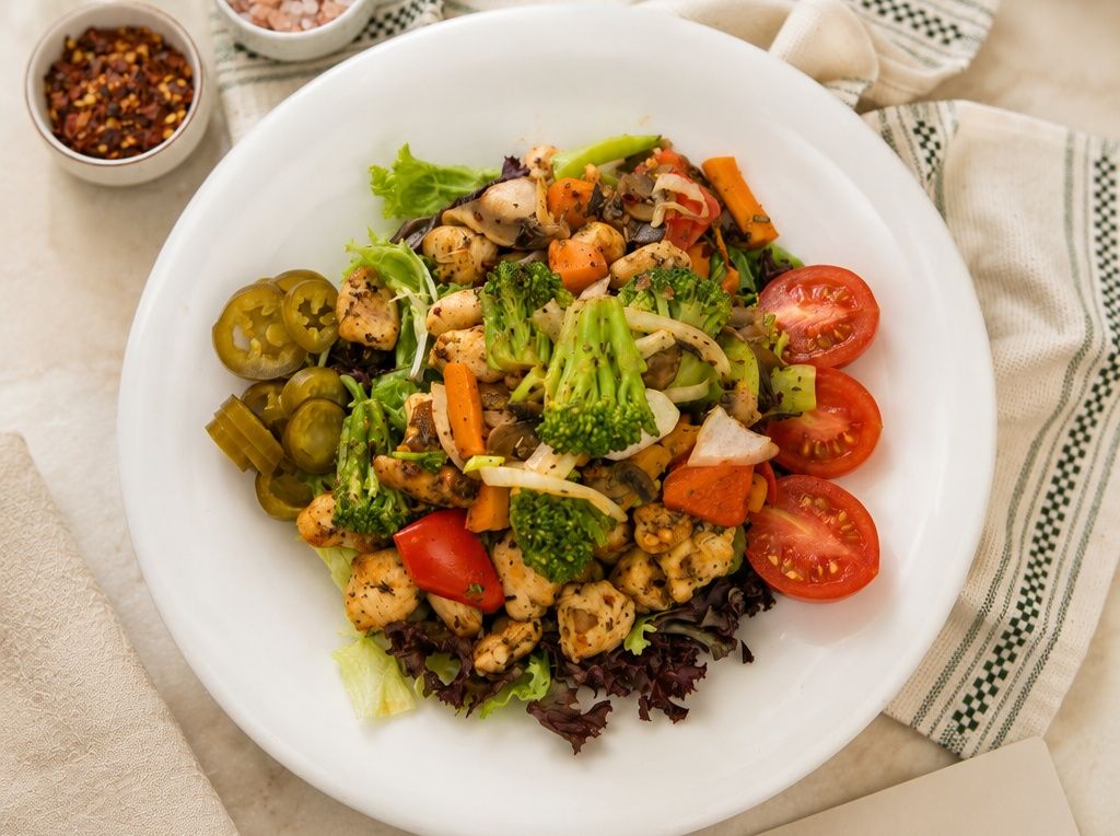 Sebzeli Tavuk Salata Menü